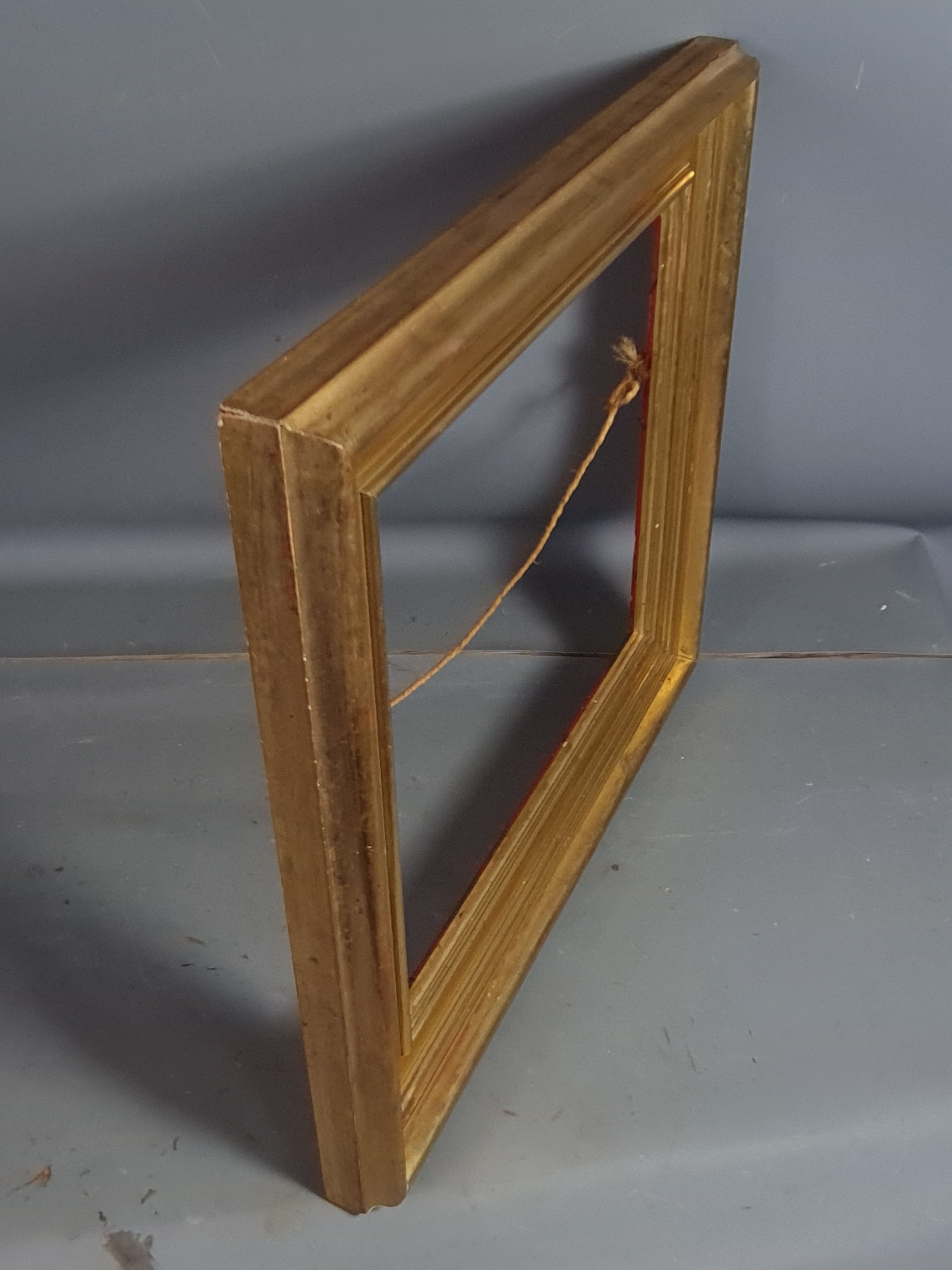Frame hollow edges gold leaf 47,5x43 leaf 35,5x30,7 cm