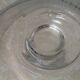 Biot cup in blown bubbled glass on foot