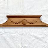 Solid wood pediment