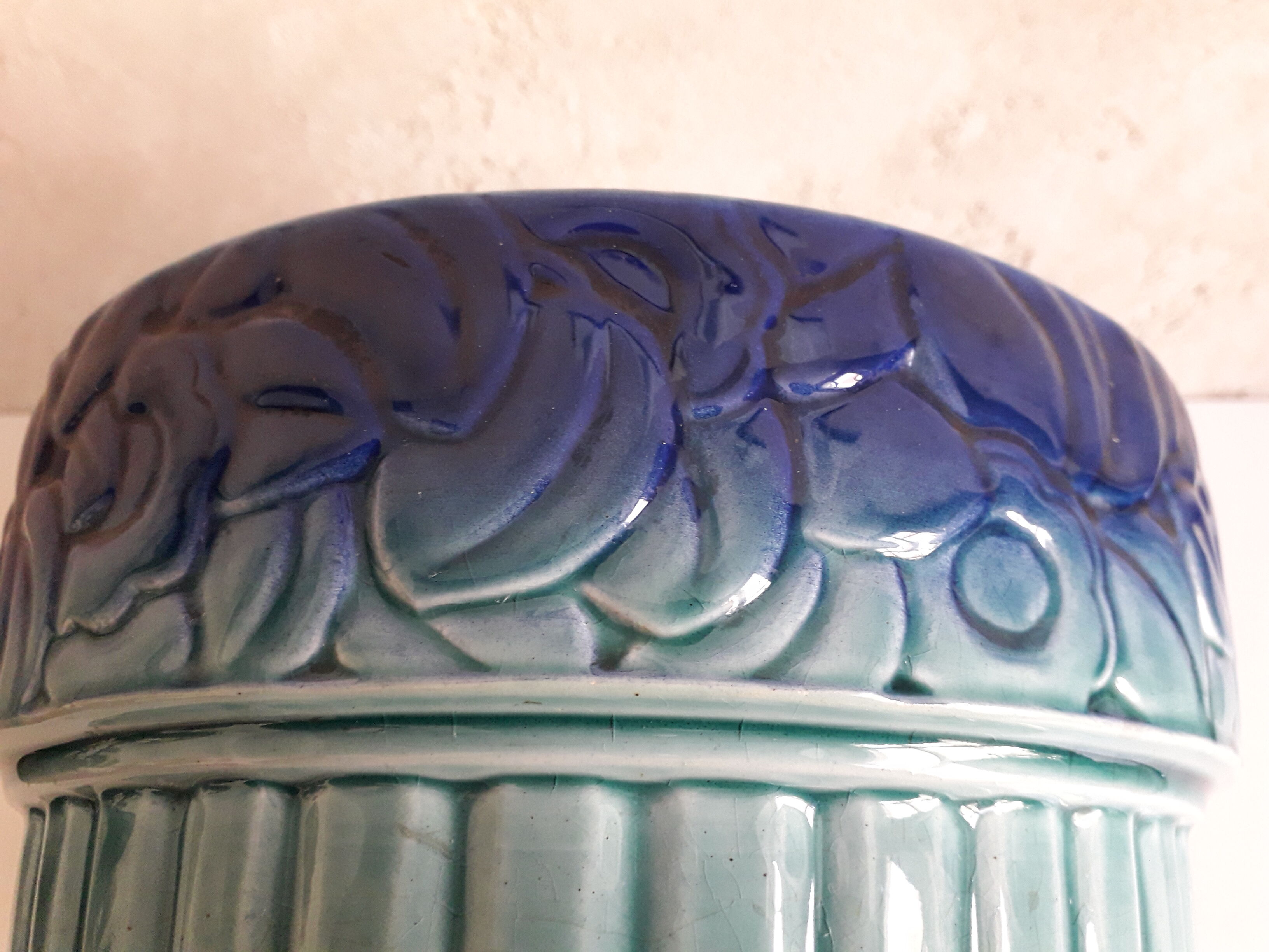 Art Deco Orchies splash pot cover