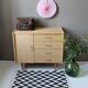 Buffet bas vinatge en formica faux bois
