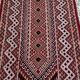 Hand-woven margoum hallway rug in natural wool
