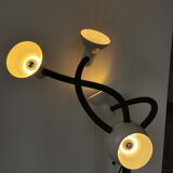 Space age lamp with 4 articulated spots, eyeball, sci-fi, 1970.