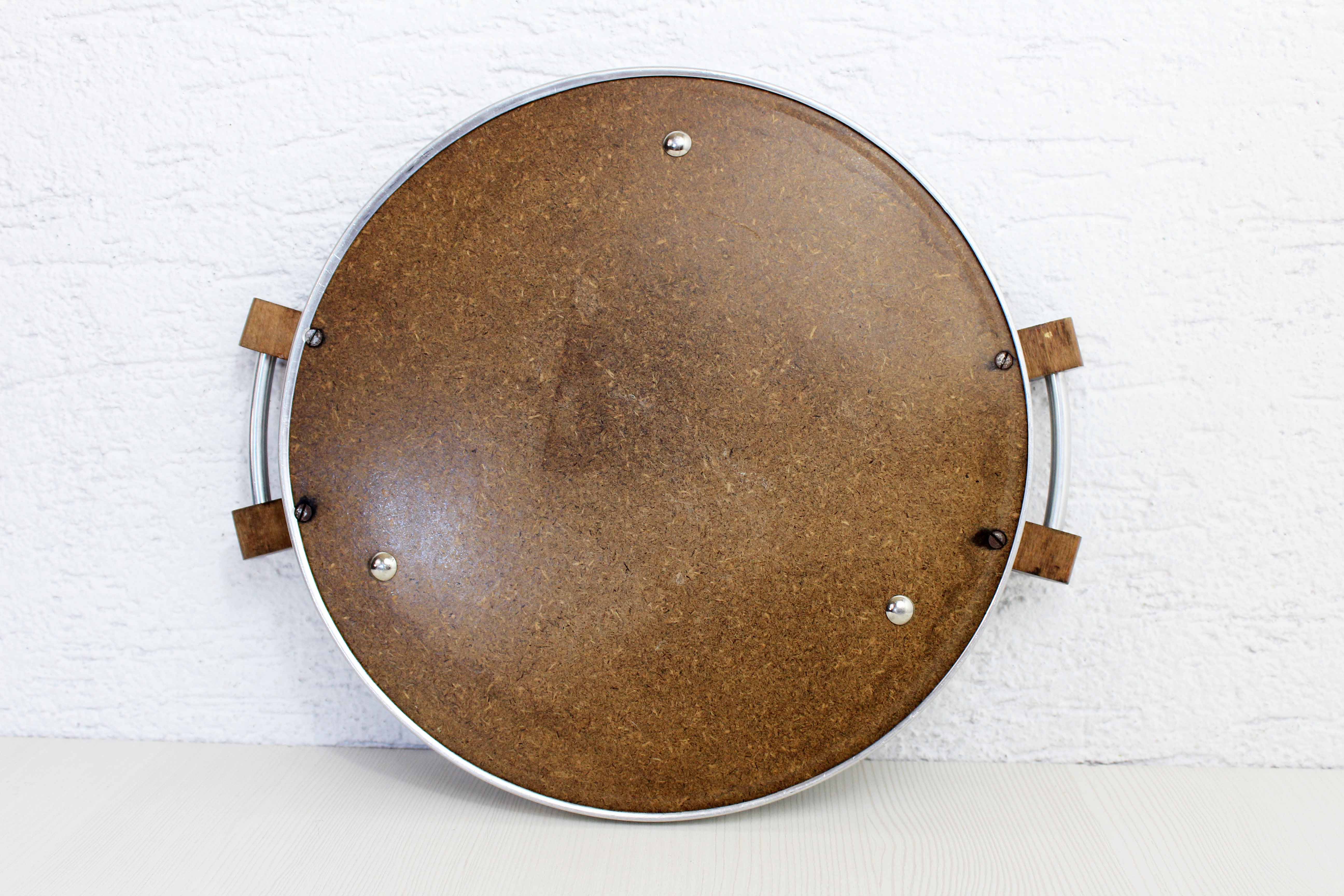 Plateau miroir art deco