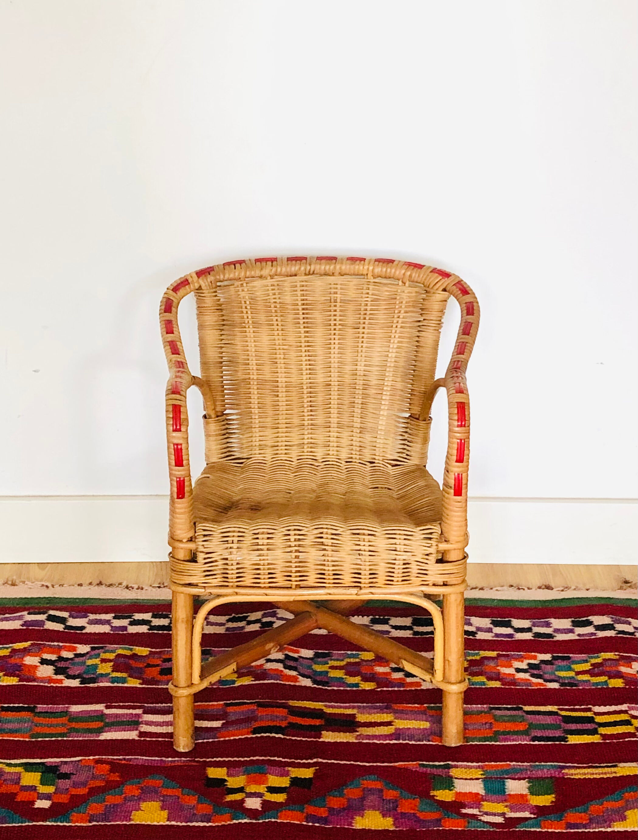 Rattan and wicker children's chair