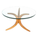 Alma möbel coffee table with boomerang legs and glass top