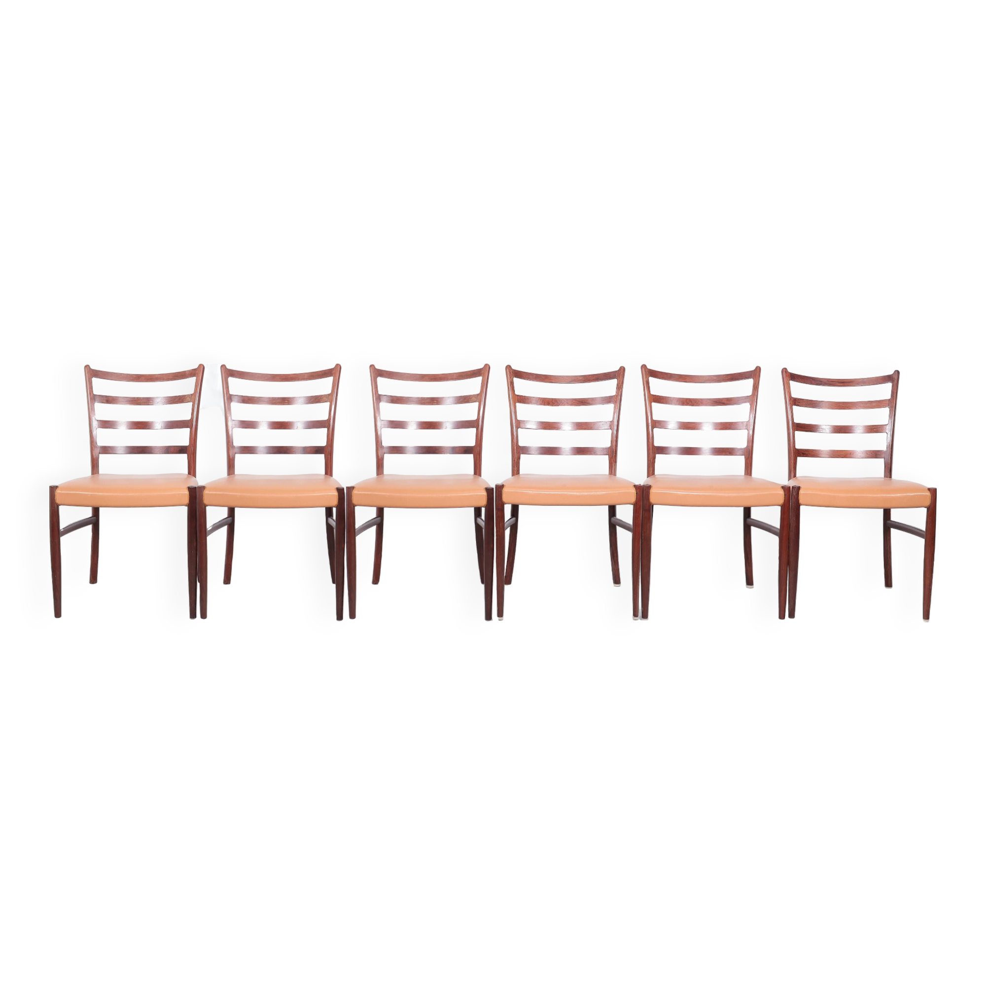 Johannes Andersen dining chairs set of 6, 1960s