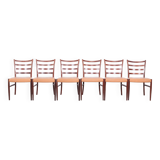 Ensemble de 6 chaises à repas Johannes Andersen, années 1960