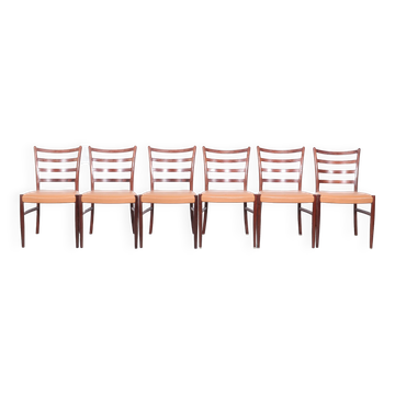 Ensemble de 6 chaises à repas Johannes Andersen, années 1960