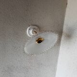 Vintage opaline lace wall light