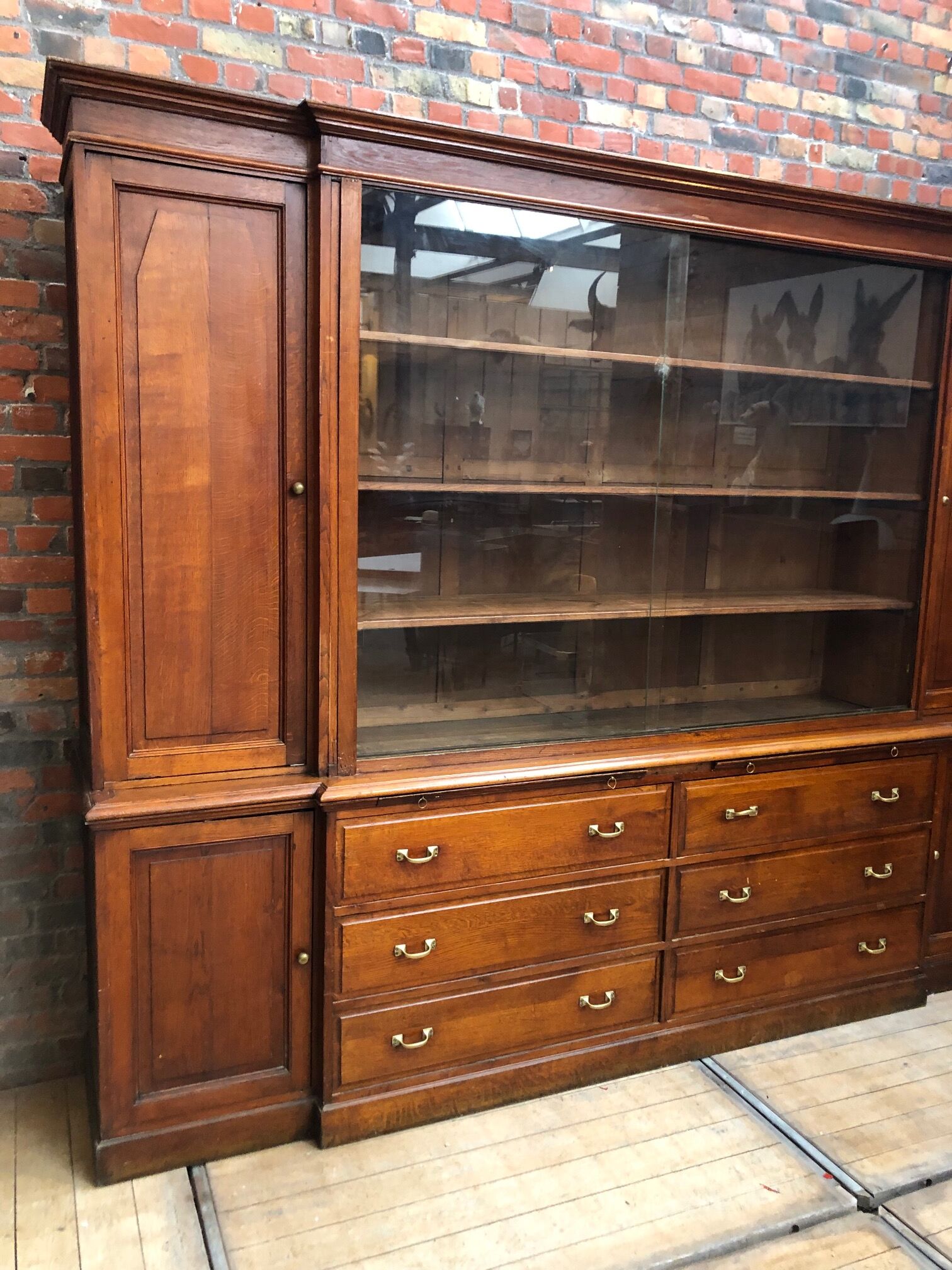 Former haberdashery in early twentieth oak furniture
