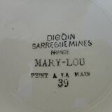 Series of 6 plates Digoin