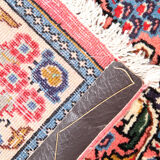 Pink vintage sarouk rug 85x295cm