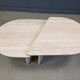 Paire de tables basses en travertin vintage ou tables d'appoint, années 1970