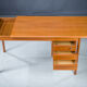 Danish teak desk by Peter Lovig Nielsen for Hedensted Mobelfabrik, 1961