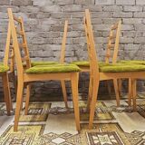 Set of 8 Scandinavian chairs from the 1970s