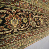 Handmade vintage indian agra carpet 1980 traditional wool area rug-