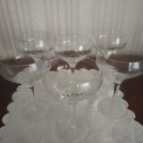 6 crystal cups