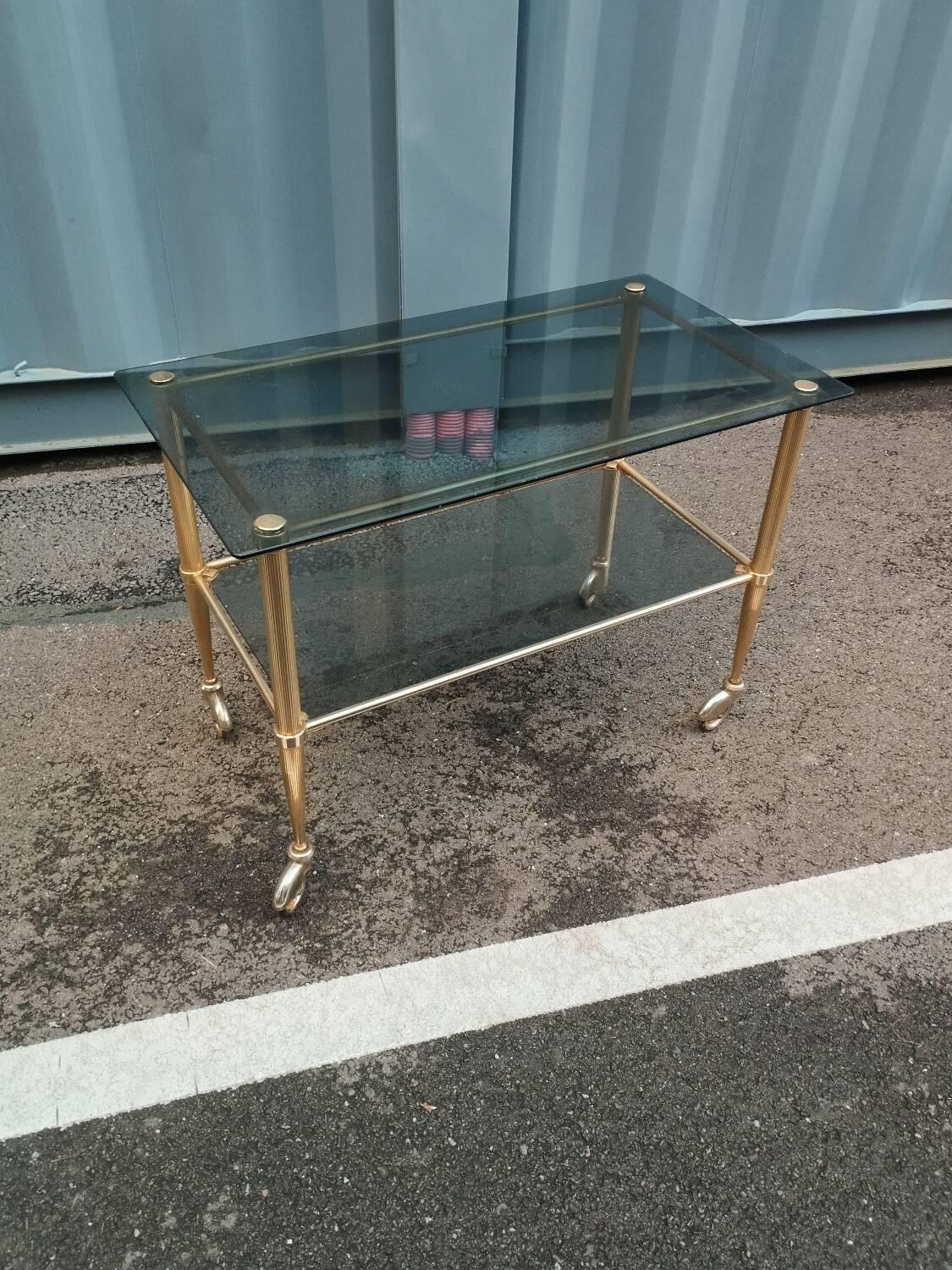 Table basse ancienne vintage style louis xvi