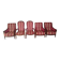 Lot de 5 fauteuils (2 voltaire et 3 fauteuils classiques bois massif)