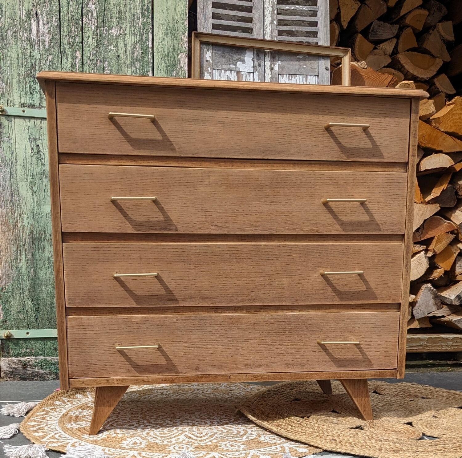 Commode pieds compas vintage