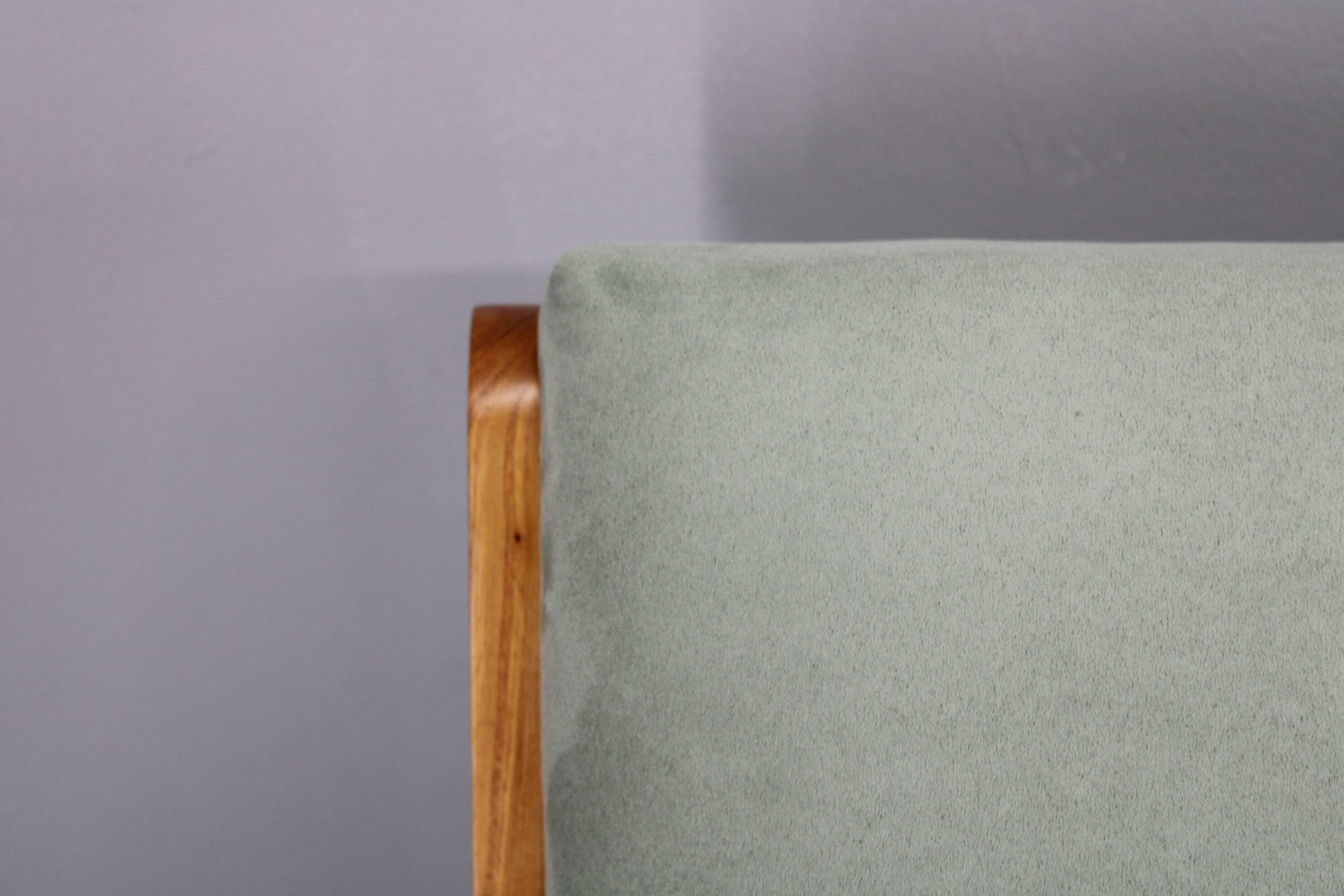 1960s Kozelka and Kropacek Restored Pair of Oak Armchairs, Rare Model