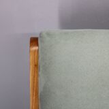 1960s Kozelka and Kropacek Restored Pair of Oak Armchairs, Rare Model