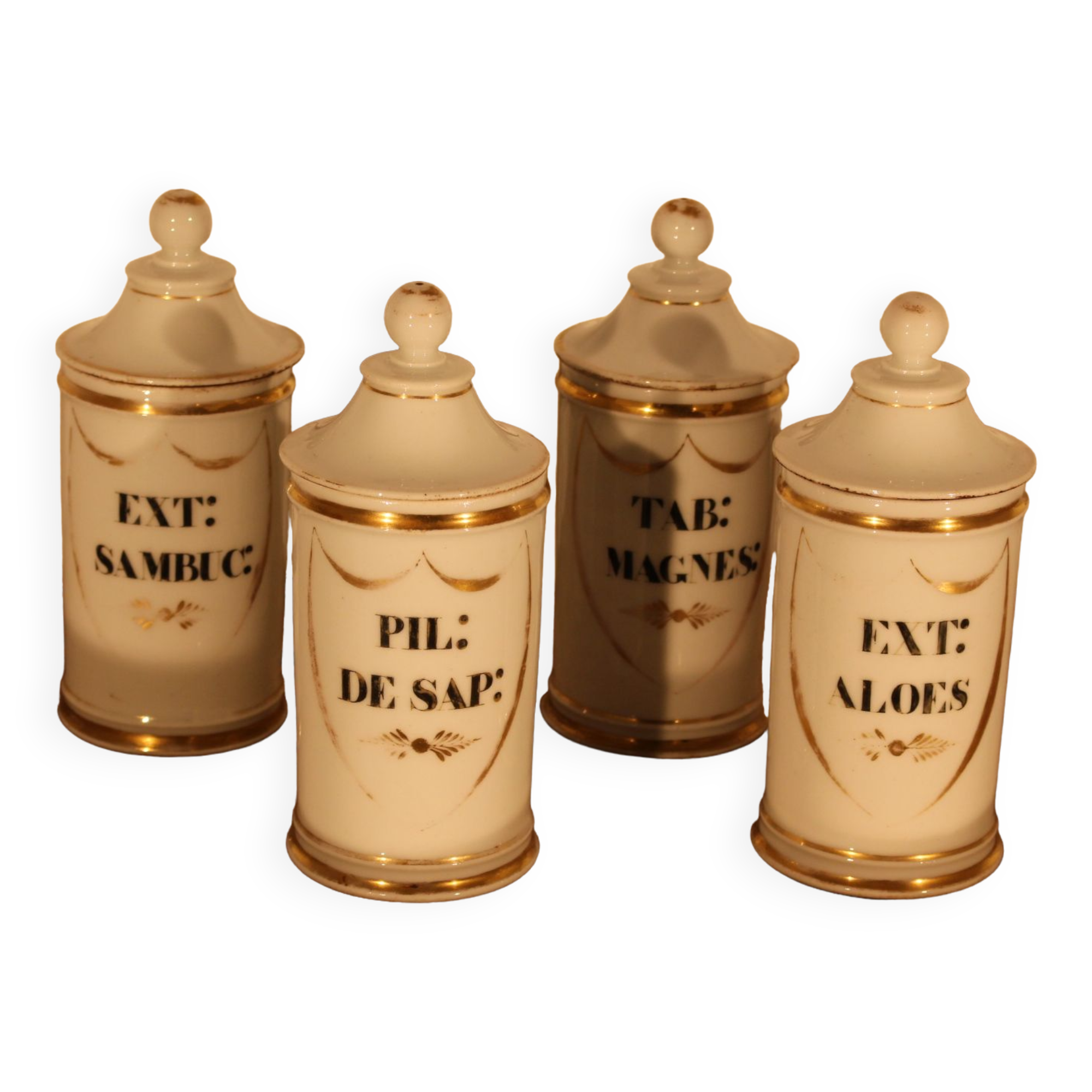 Porcelain medicine jars