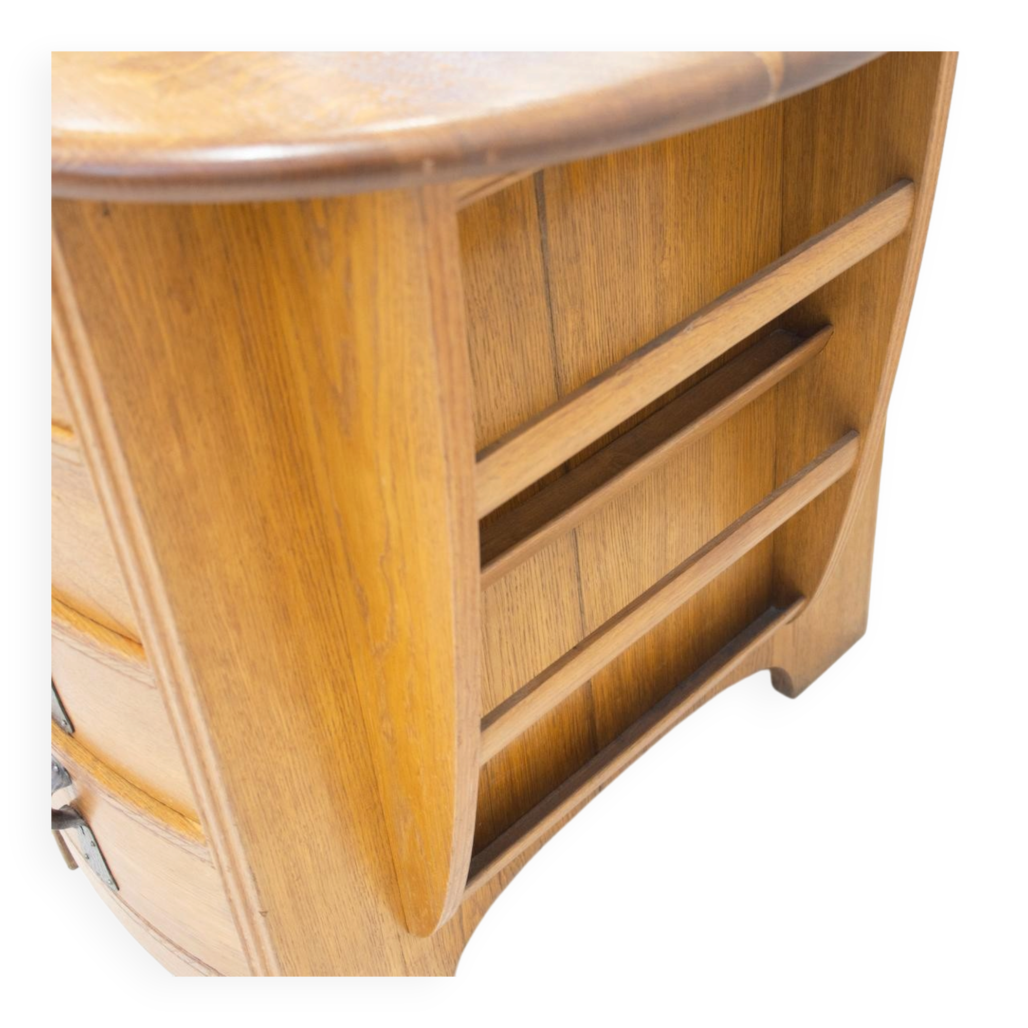 Bureau suédois de style Art Nouveau en chêne