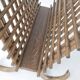 Vintage bamboo & rattan magazine rack 1960