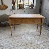 Blonde walnut desk and pine top 1900