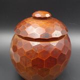 Wooden box- Decoration of cut sides - circa 1950