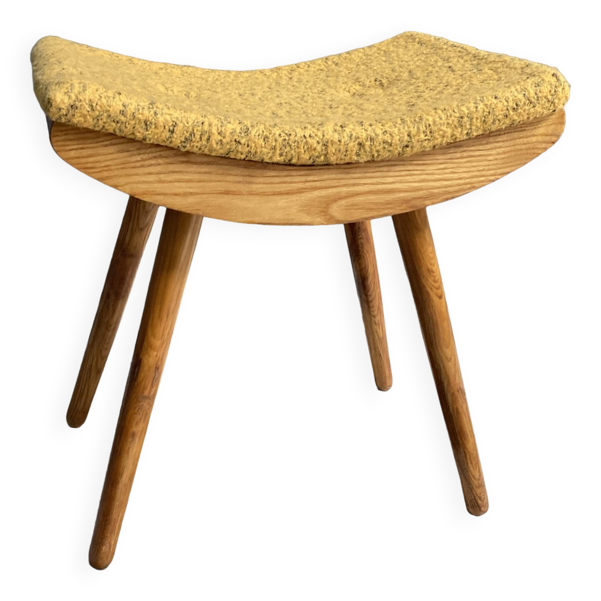 Tabouret jaune années 1960