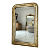 Antique Louis-Philippe mirror, 19th century, silver leaf