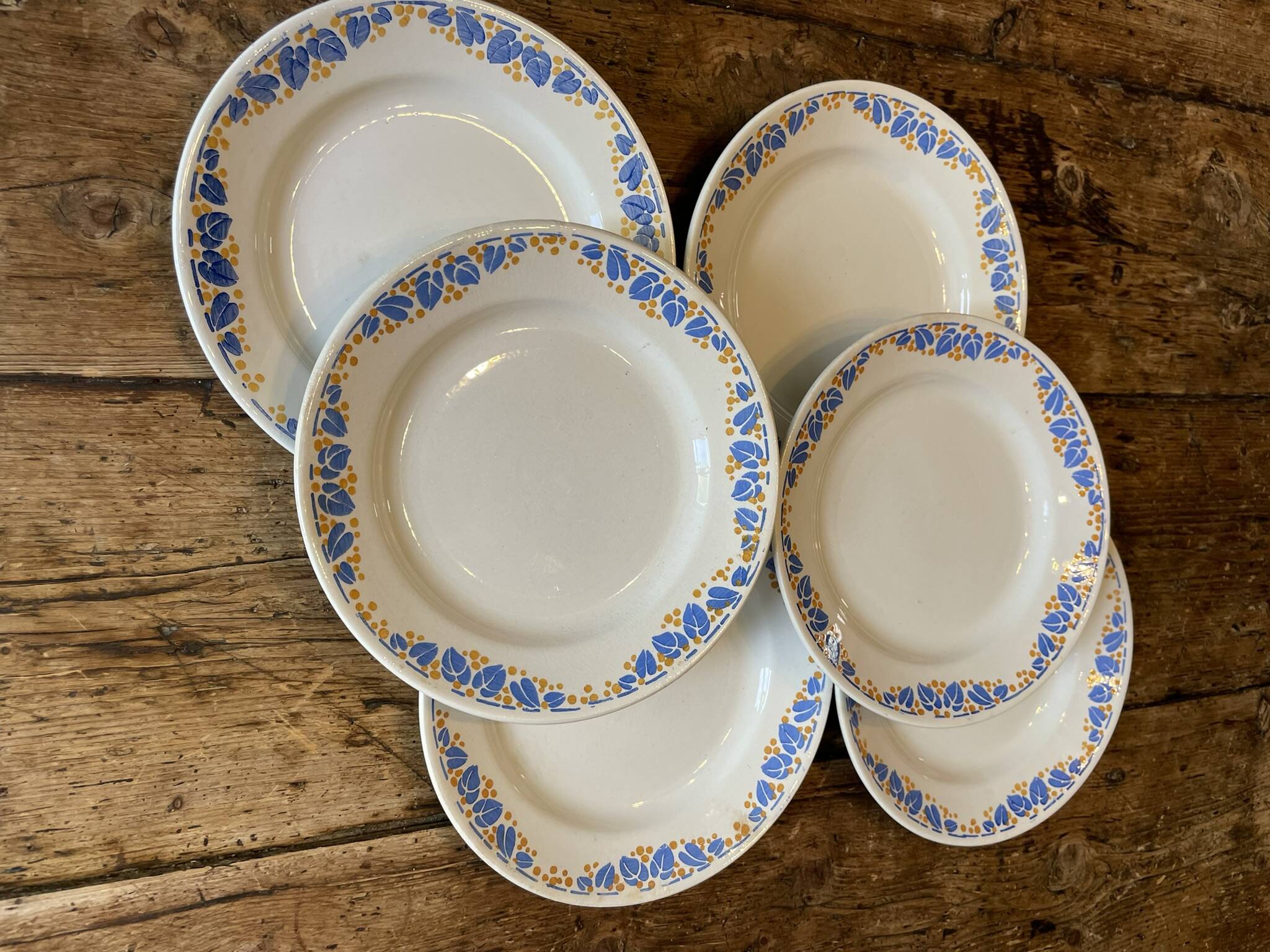 6 Colette HBCM dinner plates
