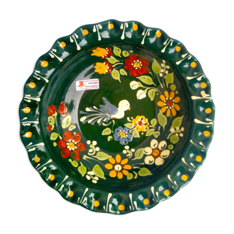 Vintage Alsatian salad with flowers and bird