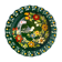 Saladier alsacien vintage aux fleurs et oiseau