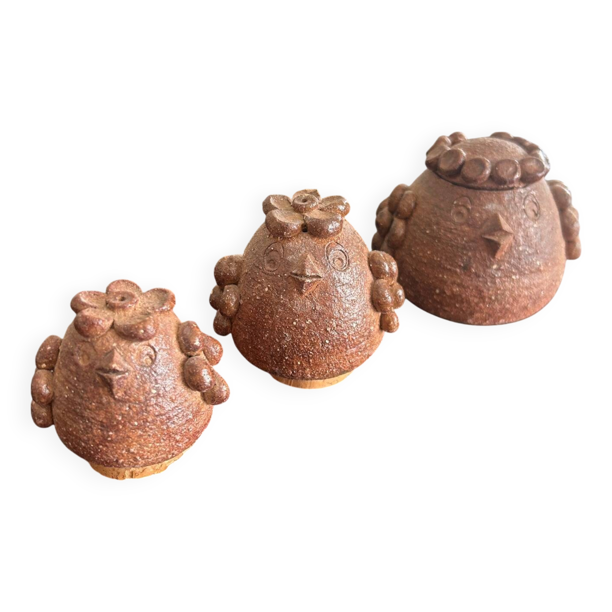 terracotta salt and pepper shaker birds