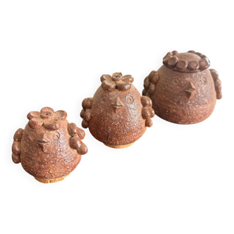 terracotta salt and pepper shaker birds