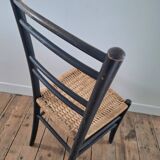 Chaises vintage assise tressée en cordage, meubles sièges anciens