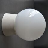 Vintage white ball wall lamp - Bauhaus inspired design