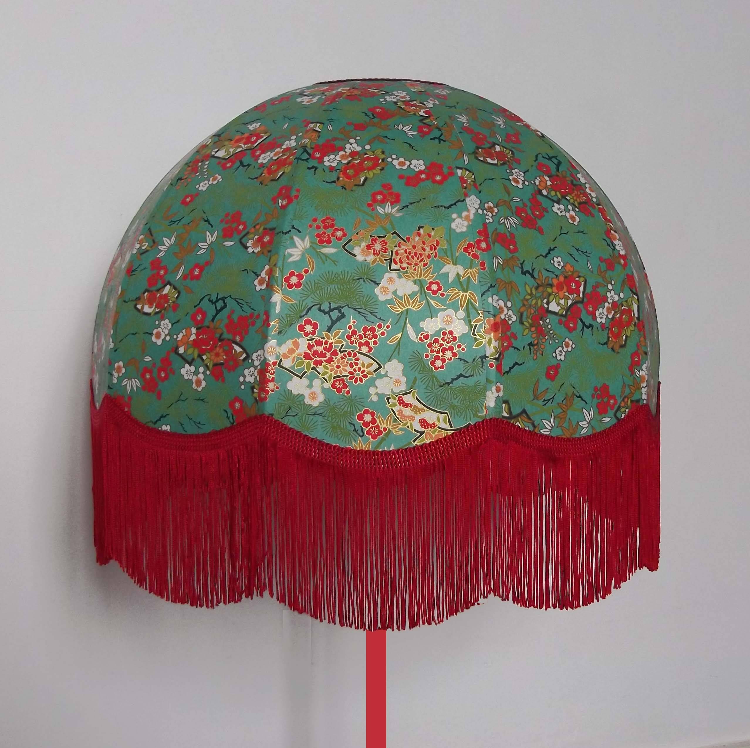 "Ania" retro fringed lampshade.