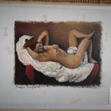 Painting on panel - - Signed François Jacquart