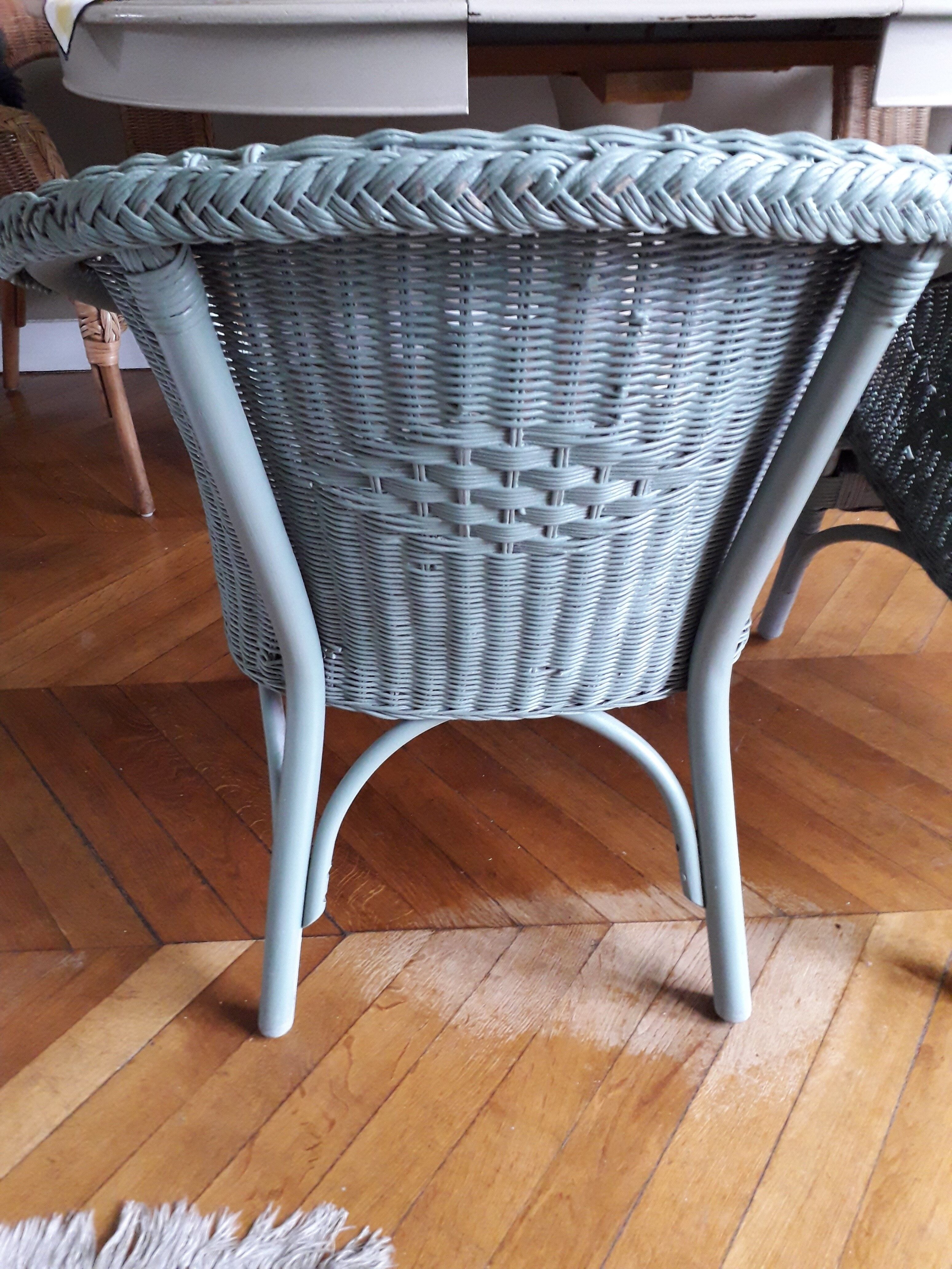 2 fauteuils vintage en rotin