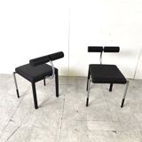 Post modern italian dining chairs, set of 6, 1980s