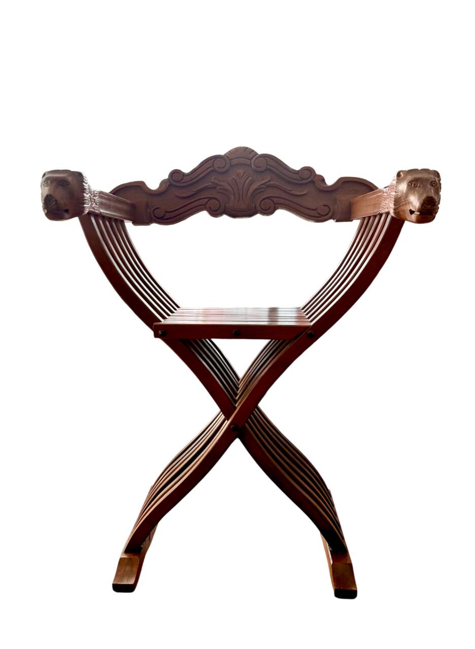 Italian wooden folding chair 1970