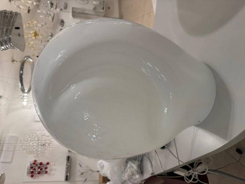 Large Munega Table Lamp in Murano Glass by Luciano Vistosi, 1980s