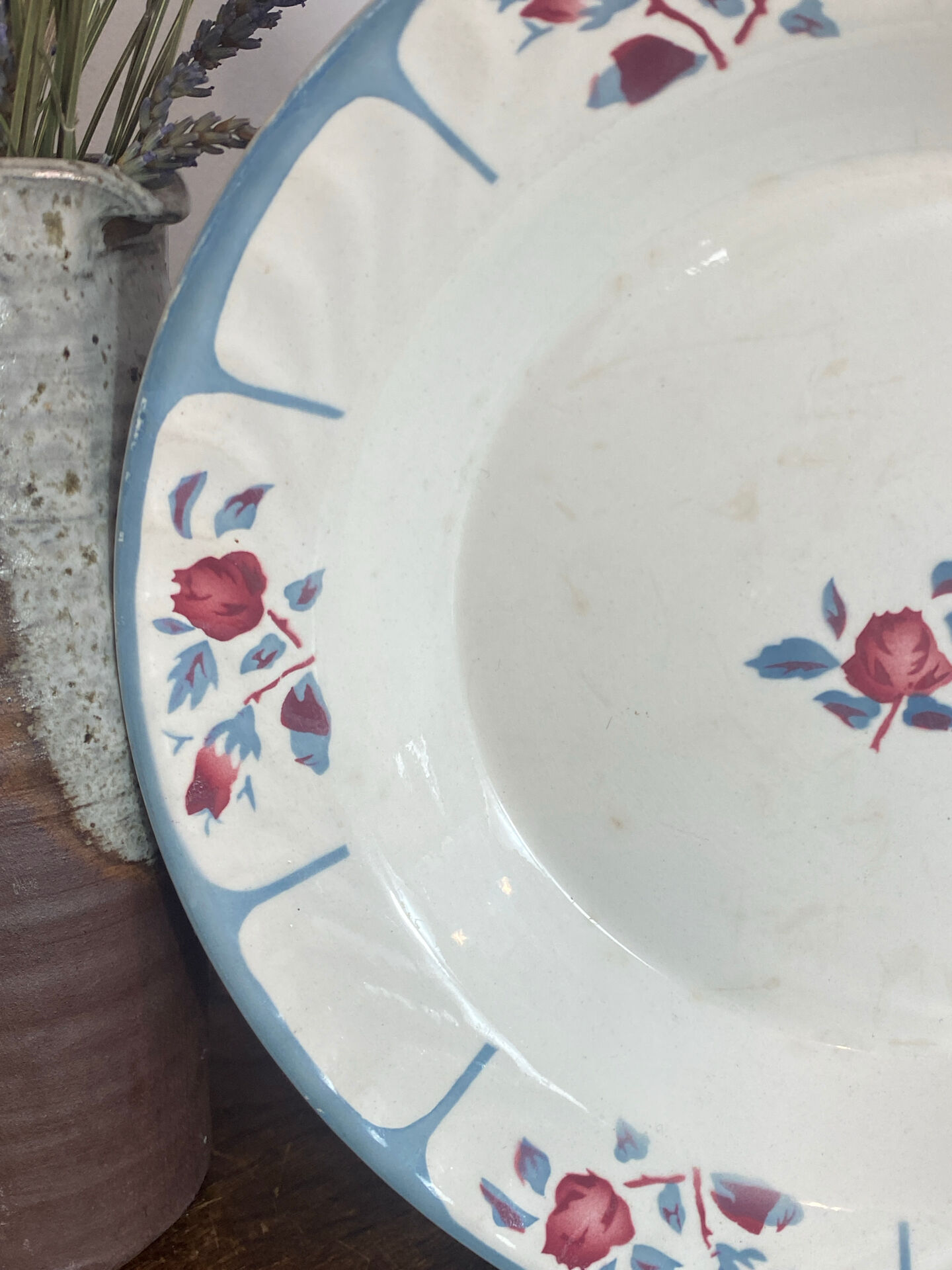 Plat creux de service, Digoin, Sarreguemines 