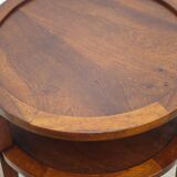 Art Deco style wooden coffee table, vintage wooden table, living room table