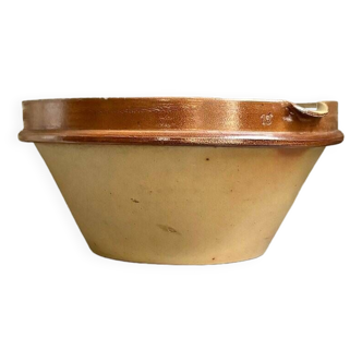 Large enameled stoneware bowl